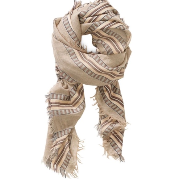 aritzia wilfred wool blanket scarf - beige - Picture 2 of 8